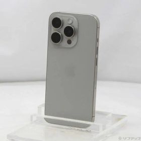 〔中古品〕 iPhone15 Pro 128GB ナチュラルチタニウム MTU93J／A SIMフリー【251】