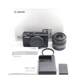 Canon ミラーレス一眼カメラ EOS M100 EF-M15-45 IS STM レンズキット(ブラック) EOSM100BK1545ISSTMLK