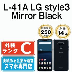 【中古】 L-41A LG style3 Mirror Black l41abk6mtm