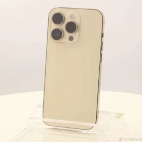 【中古】Apple(アップル) iPhone14 Pro 128GB ゴールド MQ073J／A SIMフリー 【276-ud】