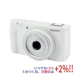 【ブラックフライデーセール期間中はさらに+２％！11/30まで！】【中古】SONY製 デジタルカメラ VLOGCAM ZV-1F (W) ホワイト 2010万画素 元箱あり