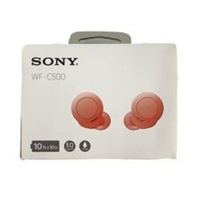 SONY◆イヤホン・ヘッドホン WF-C500 (C) [コーラルオレンジ]//