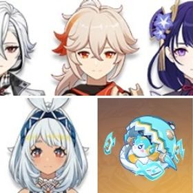 アルレッキーノ+夢見月瑞希+ティナリ+雷電将軍+ムアラニ6凸+楓原万葉+ジン+ディシア+天空の刃+サ | 原神のアカウントデータ、RMTの販売・買取一覧