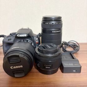 【最終値下】EOS KISS X7 ダブルズームキット 50mm単焦点レンズ付き