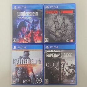 ★即決★送料無料★【PS4】 ウルフェンシュタイン: ヤングブラッド・エボルブ・バトルフィールド4・レインボーシックス シージ セット
