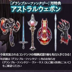 アストラルウェポン シリアルコード DLC購入特典 ヴァーサス | グラブルのアカウントデータ、RMTの販売・買取一覧