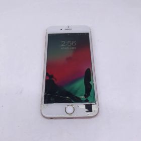 8au【中古】画面割れ液漏れ iPhone6S ピンク 579C-E2946A