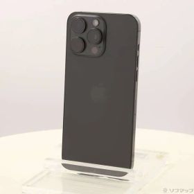 〔中古品〕 iPhone15 Pro Max 256GB ブラックチタニウム MU6P3J／A SIMフリー【262】
