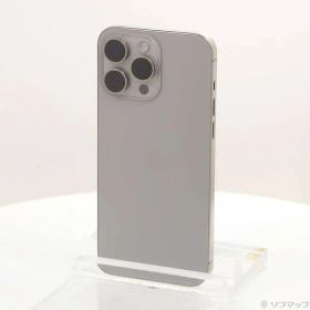 〔中古品〕 iPhone15 Pro Max 256GB ナチュラルチタニウム MU6R3J／A SIMフリー【297】