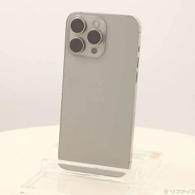 〔中古品〕 iPhone15 Pro Max 256GB ナチュラルチタニウム MU6R3J／A SIMフリー【344】