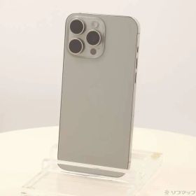 〔中古品〕 iPhone15 Pro Max 256GB ナチュラルチタニウム MU6R3J／A SIMフリー【348】
