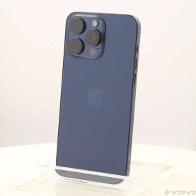 〔中古品〕 iPhone15 Pro Max 256GB ブルーチタニウム MU6T3J／A SIMフリー【371】
