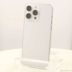 〔中古品〕 iPhone15 Pro Max 256GB ホワイトチタニウム MU6Q3J／A SIMフリー【269】