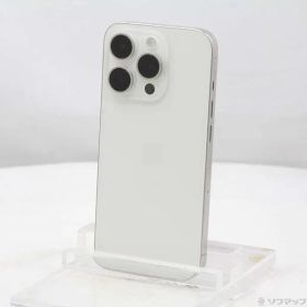 〔中古品〕 iPhone15 Pro 128GB ホワイトチタニウム MTU83J／A SIMフリー【349】