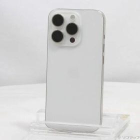 〔中古品〕 iPhone15 Pro 256GB ホワイトチタニウム MTUD3J／A SIMフリー【258】