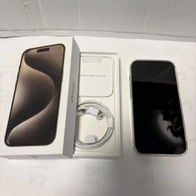SIMフリー iPhone 15 Pro 128GB ナチュラルチタニウム 綺麗