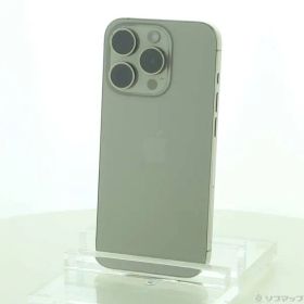 〔中古品〕 iPhone15 Pro 128GB ナチュラルチタニウム MTU93J／A SIMフリー【349】