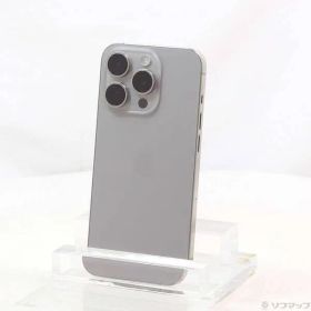 〔中古品〕 iPhone15 Pro 128GB ナチュラルチタニウム MTU93J／A SIMフリー【262】