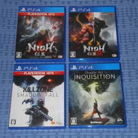 PS4ソフト4本 仁王2(NIOH2) キルゾーン シャドーフォール(KILLZONE SHADOW FALL) ドラゴンエイジ インクイジション DRAGON AGE INQUISITION