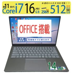 【第11世代 i7爆速・カメラ搭載】◆ DELL Inspiron 14 5410 / 14型 / Core i7-11370H /新SSD 512GB /メモリ 16GB / win11 / Office