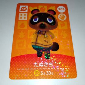 amiiboカード アミーボ たぬきち 203 どうぶつの森(その他)