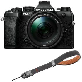 OM SYSTEM オーエムシステム OM-5 Mark II 14-150mm II レンズキット ブラック＋P-CB-296(ディープグレー) セット