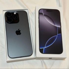早者勝ちApple iPhone 16 Pro 512GBブラック 本体、箱付き