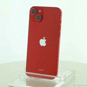 【中古】Apple(アップル) iPhone14 Plus 256GB プロダクトレッド MQ4P3J／A SIMフリー 【349-ud】