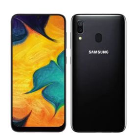 【中古】 SCV43 Galaxy A30 ブラック SIMフリー 本体 au スマホ ギャラクシー【送料無料】 scv43bk7mtm