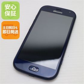 フジツウ(富士通)の新品同様 F-42A らくらくスマートフォン ネイビー M333(スマートフォン本体)