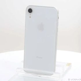 〔中古品〕 iPhoneXR 64GB ホワイト MT032J／A SIMフリー【247】