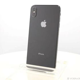 〔中古品〕 iPhoneXS Max 256GB スペースグレイ MT6U2J／A SIMフリー【344】