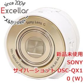 [bn:1] 【新品(箱きず・やぶれ)】 SONY製 Cyber-shot DSC-QX10 ホワイト 1820万画素