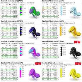 🎨 バジリスク全16カラー✨ 即納OK／高レベル・高ステ個体も多数出品中！ | ARK Survival Evolvedのアカウントデータ、RMTの販売・買取一覧