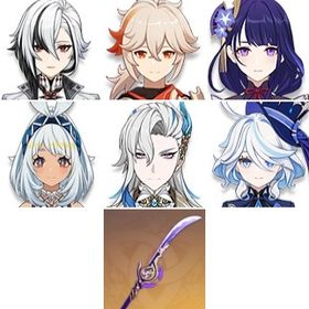 ヌヴィレット+四風原典+雷電将軍+風鷹剣+アルレッキーノ+草薙の稲光+楓原万葉+和璞鳶+ムアラニ+フ | 原神のアカウントデータ、RMTの販売・買取一覧