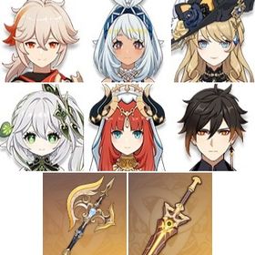 即対応|ナヒーダ+和璞鳶+風鷹剣+裁断+ナヴィア+聖顕の鍵+鐘離+ムアラニ+楓原万葉+ニィロウ | 原神のアカウントデータ、RMTの販売・買取一覧