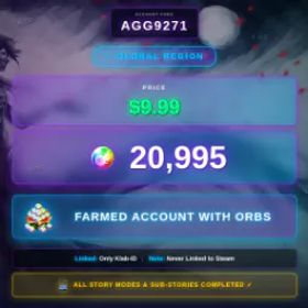 海外 |20,995 オーブ 💎 |プレイされたことがない steam 💫 |9.99$ のみ !AGG9271