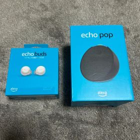 Echo Popコンパクトスマートスピーカー Echo Buds 第2世代セット
