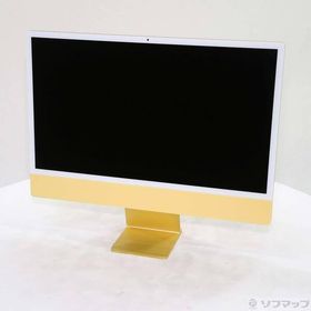 〔中古〕Apple(アップル) iMac 24-inch Mid-2021 Z12S0005V Apple M1 8コアCPU_8コアGPU 8GB SSD256GB イエロー 〔15.7 Sequoia〕〔344-ud〕
