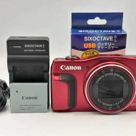 Canon PowerShot SX700 HS レッド デジタルカメラ動作品