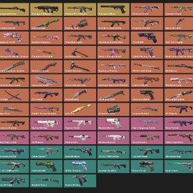 値下げ可能！ Champions2024 25set その他限定スキン多 詳細欄にスキン名あり | VALORANT(ヴァロラント)のアカウントデータ、RMTの販売・買取一覧