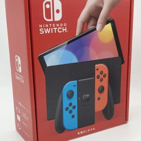 中古 Nintendo Switch(有機ELモデル) Joy-Con(L) ネオンブルー/(R) ネオンレッド