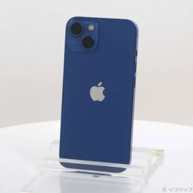 〔中古品〕 iPhone13 128GB ブルー MLNG3J／A SIMフリー 〔ネットワーク利用制限▲〕【305】