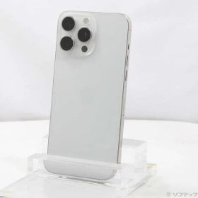 〔中古品〕 iPhone15 Pro Max 1TB ホワイトチタニウム MU703J／A SIMフリー【258】