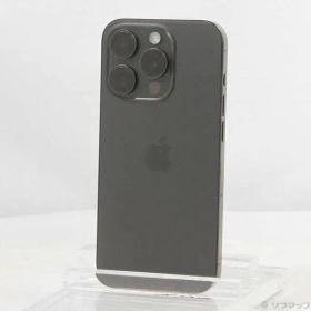〔中古品〕 iPhone15 Pro 256GB ブラックチタニウム MTUC3J／A SIMフリー【196】