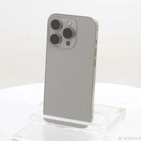 〔中古品〕 iPhone15 Pro 256GB ナチュラルチタニウム MTUF3J／A SIMフリー【349】