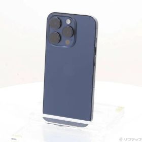 〔中古品〕 iPhone15 Pro 512GB ブルーチタニウム MTUL3J／A SIMフリー【295】