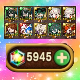 9044.セツナ＆エーテル+緑谷出久+蛙吹梅雨2+龍喚士ティアマット+運UP70↑ | ポコダン(ポコロンダンジョンズ)のアカウントデータ、RMTの販売・買取一覧