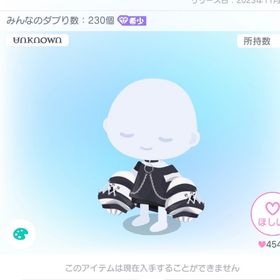 UNKNOWN3腕変形トップス／白 | ピグパ(ピグパーティ)のアカウントデータ、RMTの販売・買取一覧