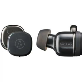 【あす楽関東_対応】audio-technica（オーディオテクニカ）ATH-SQ1TW2 BK ジェットブラック完全ワイヤレスイヤホン[4961310160456]